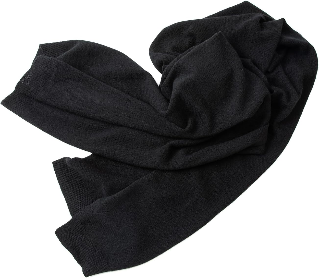 Villand Châle tricoté 100 % pur cachemire pour femme – Étole pashmina extra large et légère avec boîte cadeau Noir