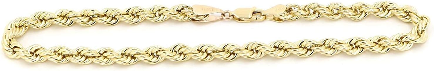 Bracelet cordon en or jaune 750 18 carats 3 mm Largeur 19 Centimètres