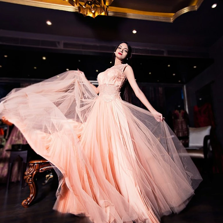 L'élégance d'une robe de mariée fluide
