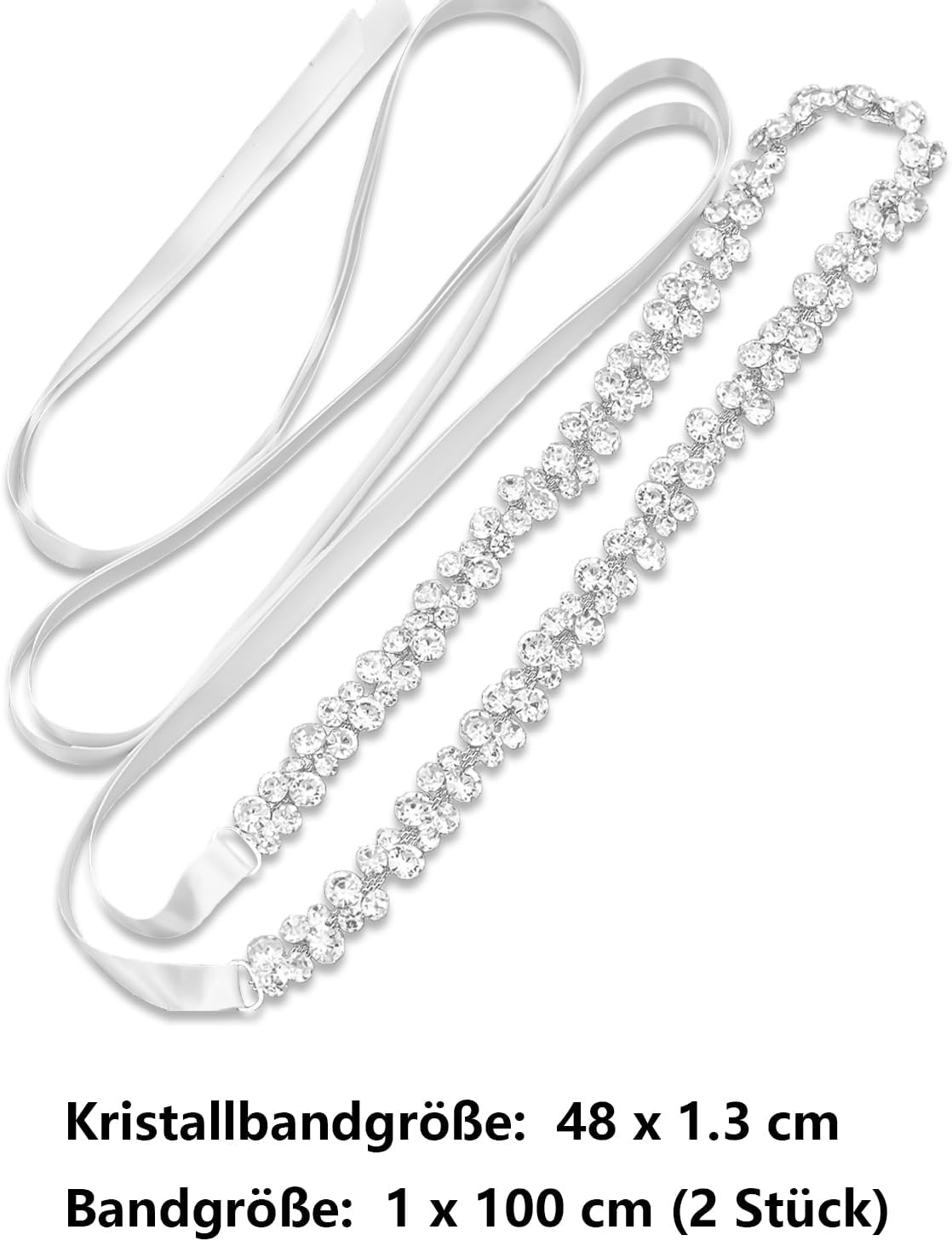 DYOUen Ceinture de mariage en strass - Ceinture de Noël - Ceinture de mariée faite à la main - Strass scintillants - Ceinture de mariée - Ceinture de mariée pour robe de bal, robe de soirée, mariée