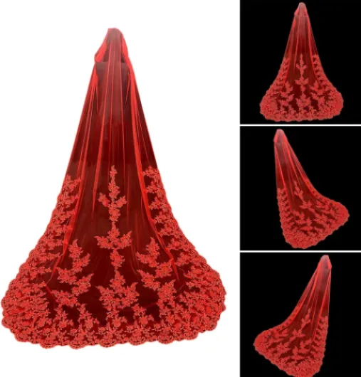 Voile de mariée cathédrale, Long et élégant, Voile de Tulle Doux et Luxueux pour Les cérémonies en extérieur