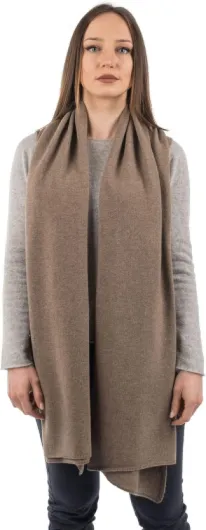 Étole Femme Mélange Cachemire Made in Italy - Châle élégant - Taille unique Taille unique Vison