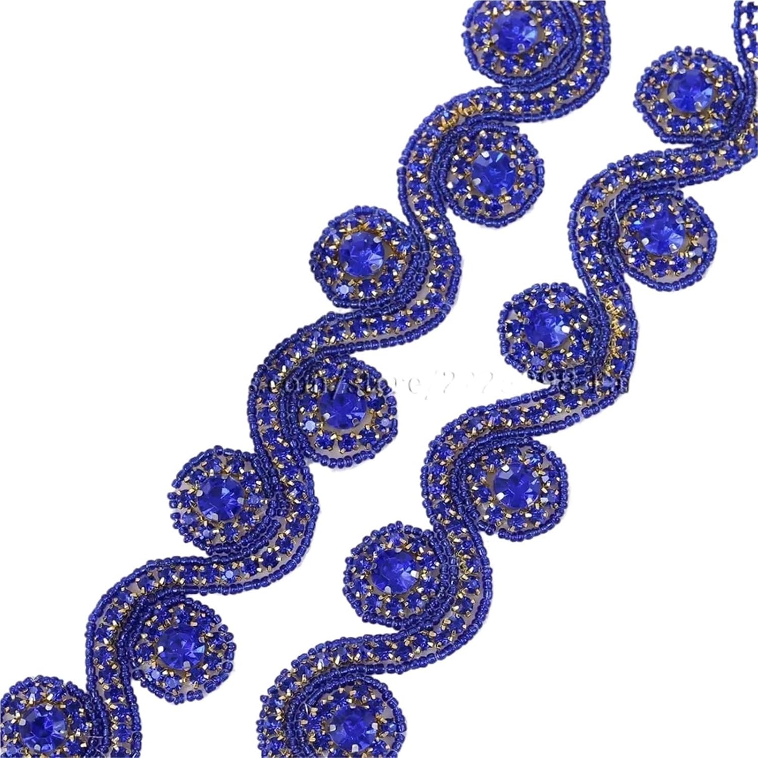 1 Yard Sewing On Hot Fix Green Beaded Rhinestone Applique And Trimming For Wedding Evening Dress DIY Bridal Dresses Or Sash(FA-941 a)