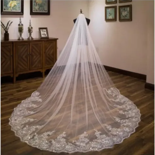 Test voile de mariage 3M SHTGOI : un long voile pas cher qui fait le job pour les photos et l’église