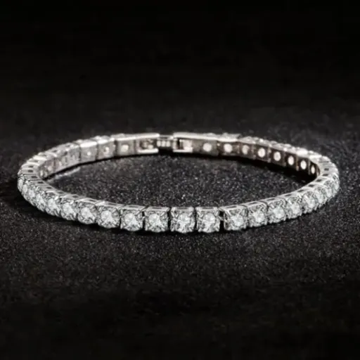 Test Bracelet de mariage moissanite s925 : joli à distance, mais ça fait très entrée de gamme