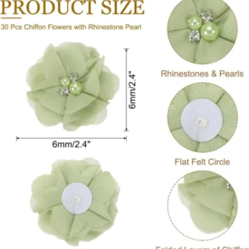 Test PATIKIL Fleurs en Mousseline 2" : des petites fleurs qui font le job pour le DIY