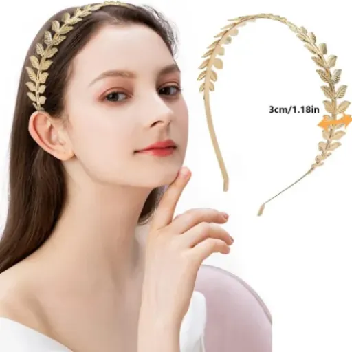 Test 5 PCS Bandeaux Déesse Grecque INLAZTIM : le kit doré pas cher pour mariages et soirées déguisées