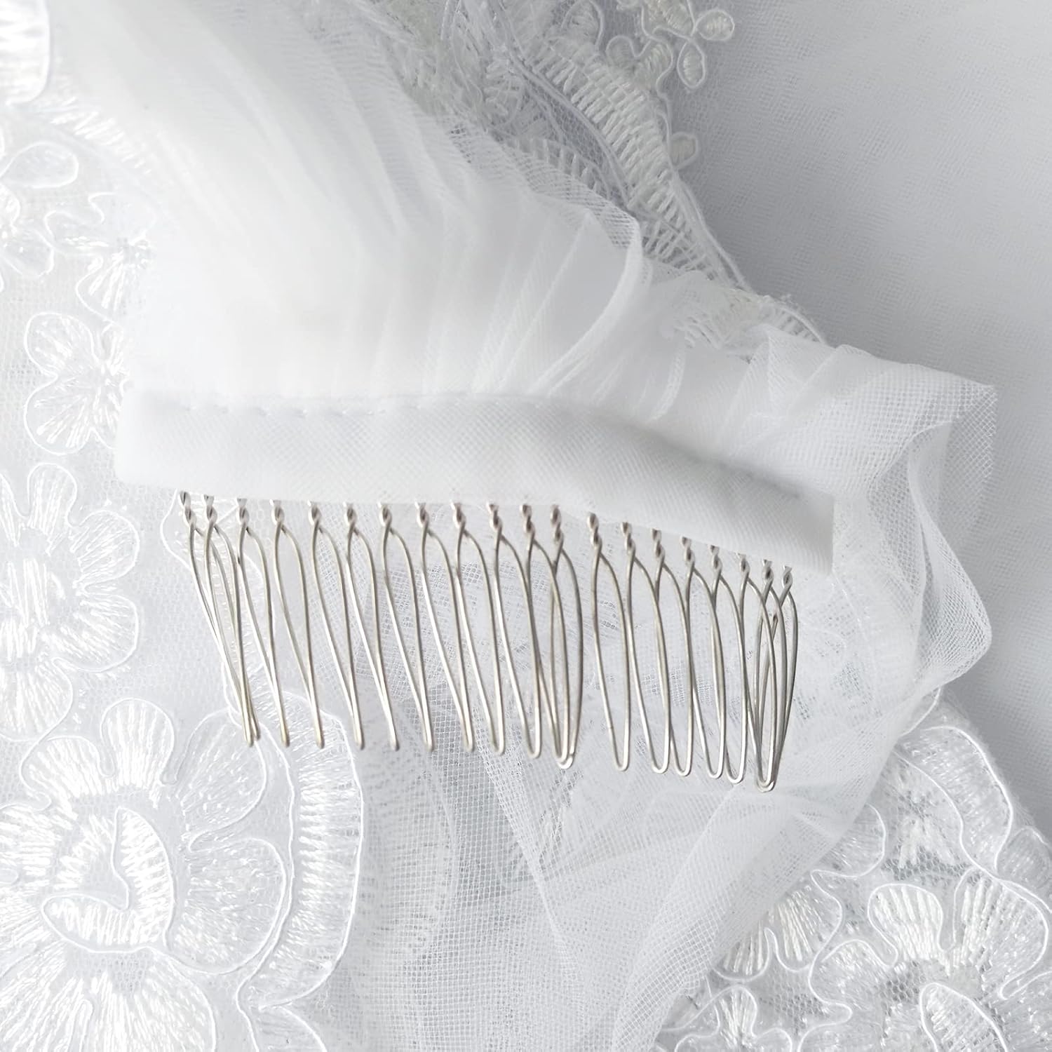 Voile de Mariée Doux en Tulle, 3 Mètres, Accessoires de Mariage Blanc pour la Mariée