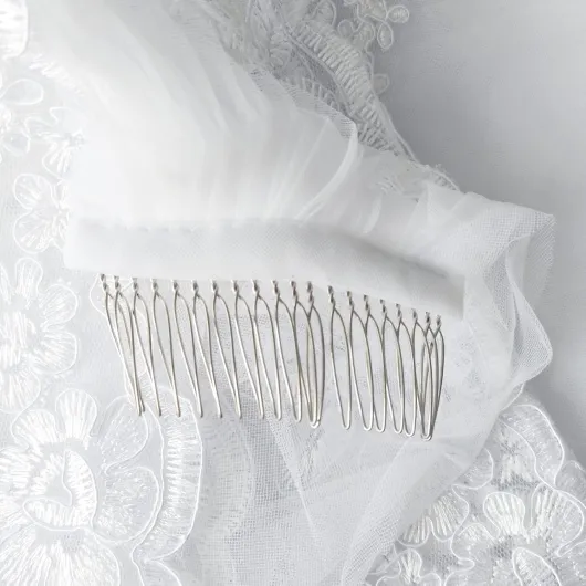 Voile de Mariée Doux en Tulle, 3 Mètres, Accessoires de Mariage Blanc pour la Mariée