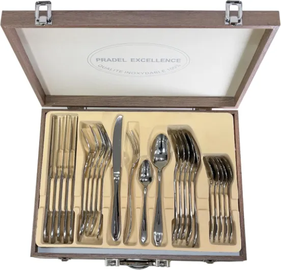 D570-48 - Ménagère de 48 Pièces dans Coffret Noir