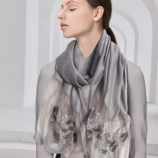 Test LumiSyne Foulard Soie de Mûrier : un châle très léger, joli mais pas parfait