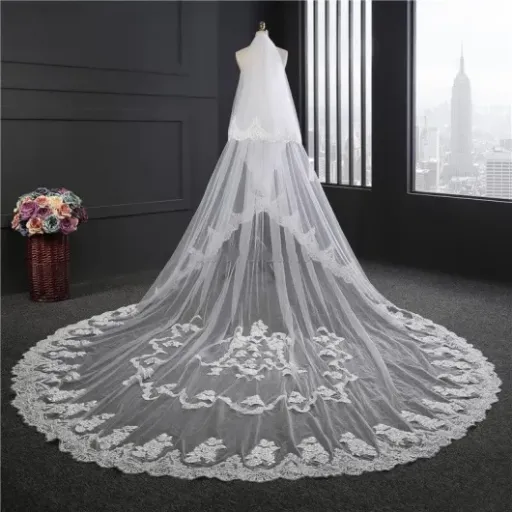 Test Voile cathédrale à Deux Couches : un voile pas cher qui fait le job pour un mariage simple