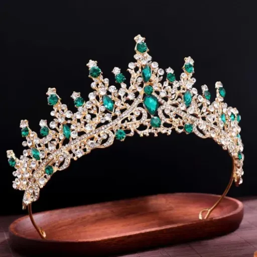 Test diadème de mariée Wambere vert : une couronne pas chère qui fait le job pour les fêtes