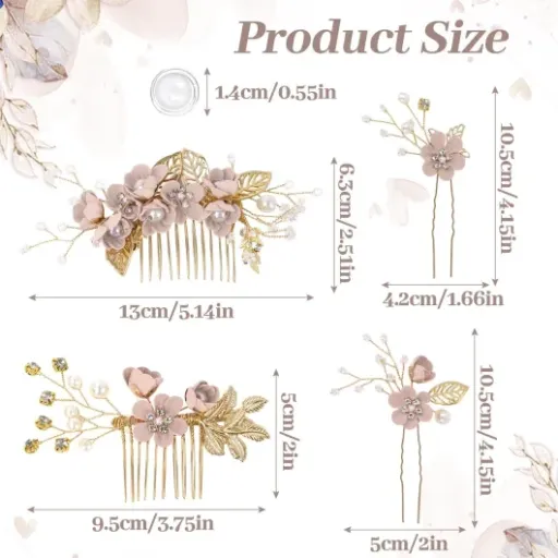 Test lot de 4 accessoires cheveux mariage SUBTAVIK : joli rendu pour petit budget, avec quelques limites