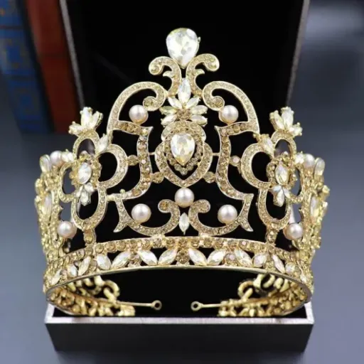 Test Couronne De Mariée en Alliage De Perles Style Baroque : une grosse couronne qui en met plein la tête sans exploser le budget