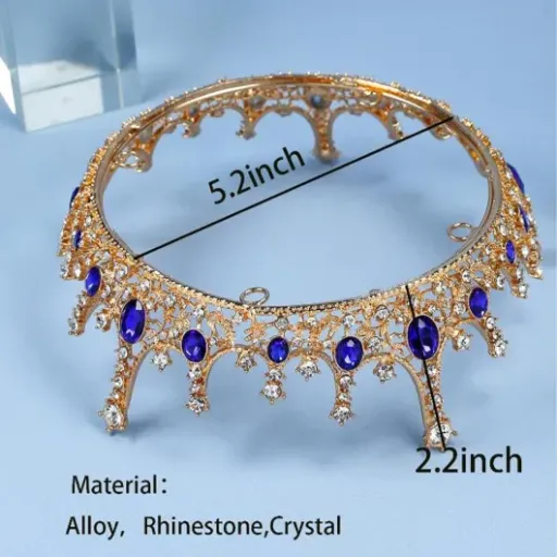 Test Couronne Reine strass bleu Hoshisea : une couronne pas chère qui fait le taf pour un mariage ou une soirée
