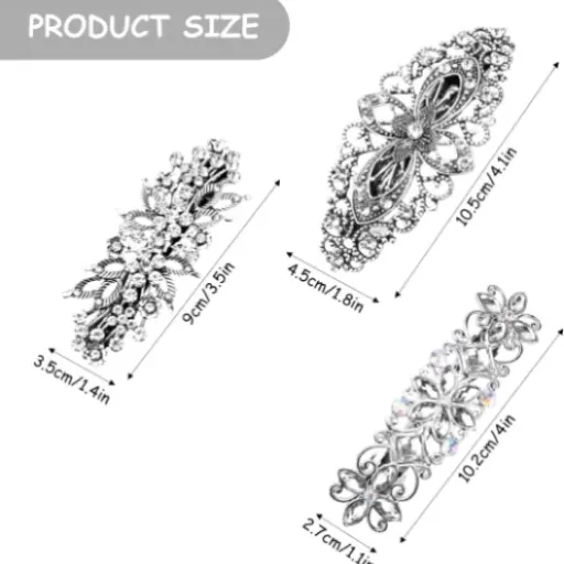 Test barrettes vintage Jodsen (lot de 3) : jolies pour les occasions, moyennes pour le quotidien