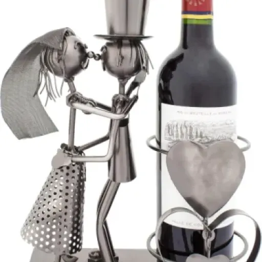 Test BRUBAKER Porte-Bouteille Couple Marié : le cadeau de mariage qui fait sourire (ou pas)