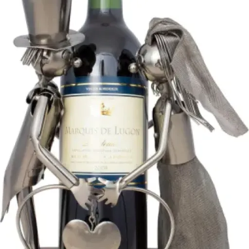 Test BRUBAKER Porte-Bouteille Couple Marié : le petit cadeau de mariage qui fait sourire sans ruiner le budget