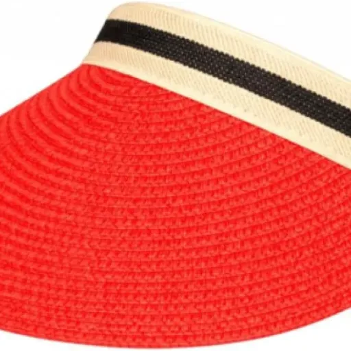 Test Visiere Femme Rouge en Paille : la visière qui protège bien mais reste très simple