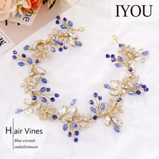 Test IYOU Accessoire Cheveux Mariage Bleu : un bandeau strass pas cher qui fait le job pour un jour J