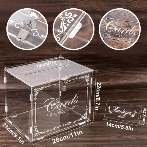 Test Benjia Boîte à cartes acrylique : l’urne transparente qui fait le job sans chichi