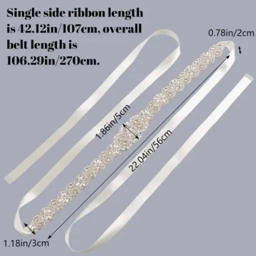 Test URROMA Crystal Bridal Wedding Belt : la ceinture qui habille bien une robe simple sans exploser le budget