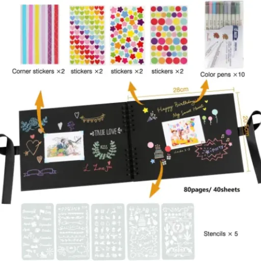 Test Album Photos YILEEY 28x21cm : un gros scrapbook simple qui fait bien le job