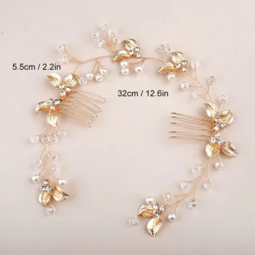 Test Accessoires Cheveux Mariage Or (4 pièces) : le kit pas cher qui fait bien le job pour une coiffure de mariée
