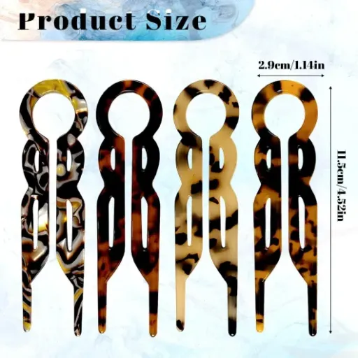 Test lot de 4 épingles à cheveux françaises écaille de tortue : simples, efficaces et sans chichis