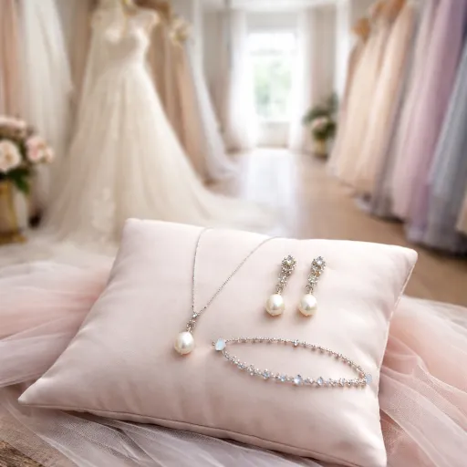Bijoux de mariée : composer un trio collier-boucles-bracelet sans surcharger la silhouette