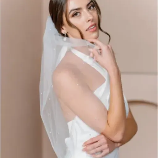 Test AOREAS Voile de mariée court blanc : un petit voile pas cher qui fait le job pour EVJF et cérémonie simple